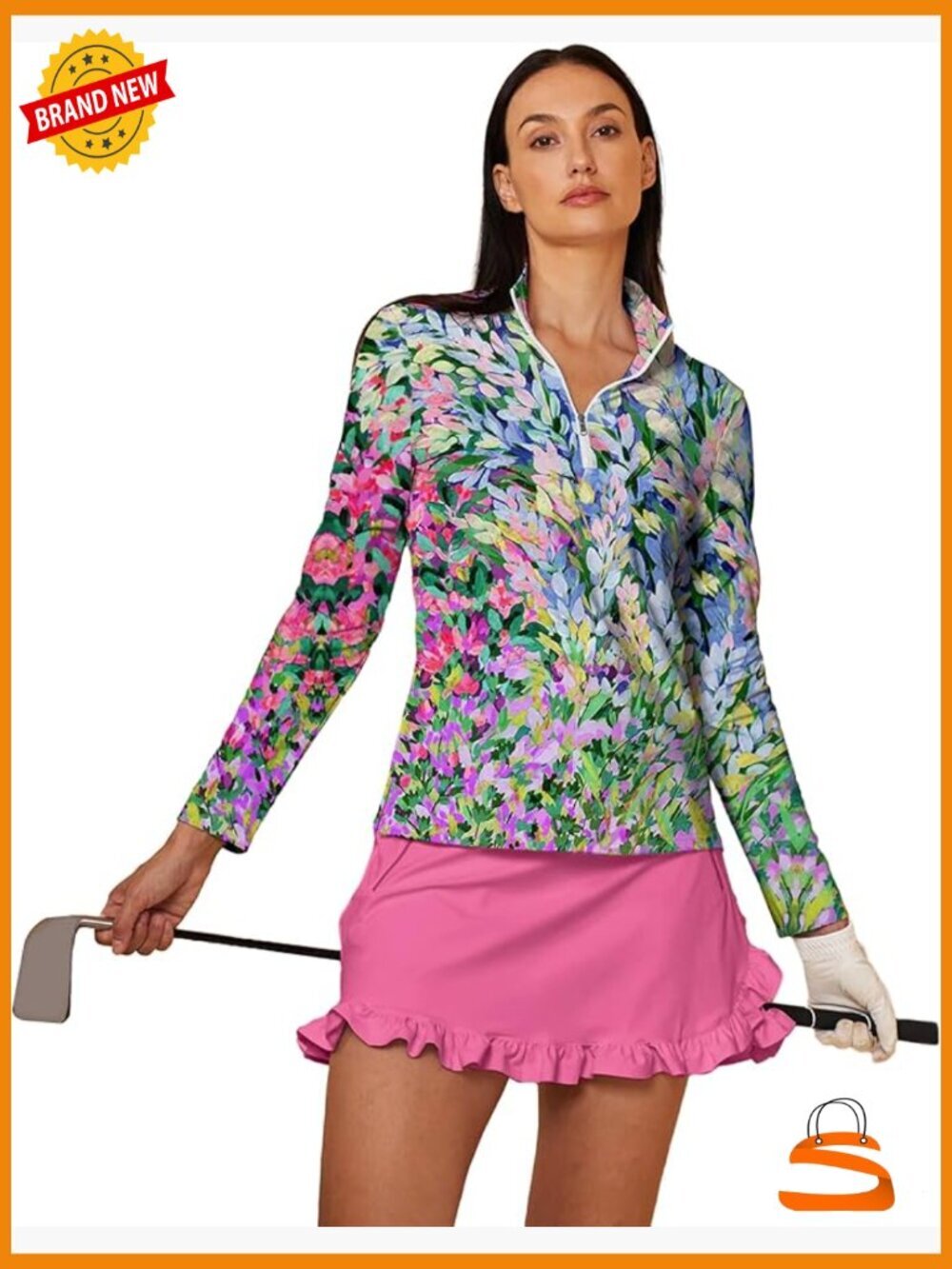 UPF 50+ Sun Protection Quick Dry Long Sleeve Polo Shirt Women's Activewear